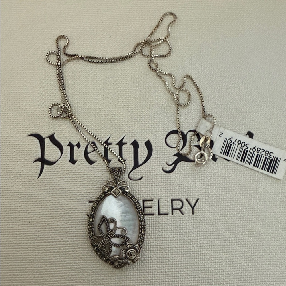 925 Silver Necklace Mother Of Pearl